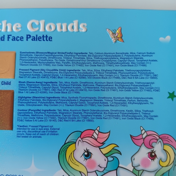 NEW My Little Pony Lost in the Clouds Shadow Face Makeup Palette Mirror Compact - Picture 6 of 6